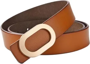 Waist Belt Adjustable Women's Waist Belts Cowhide Belt Fashion Simple Versatile Denim Belts Alloy Buckle Dress