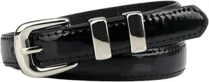 Waist Belt Women's Waist Belts Cowhide Fashion Belts Adjustable Versatile Decoration Thin Belt Dress Denim Belt