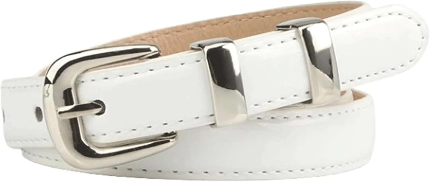 Waist Belt Women's Waist Belts Cowhide Fashion Belts Adjustable Versatile Decoration Thin Belt Dress Denim Belt
