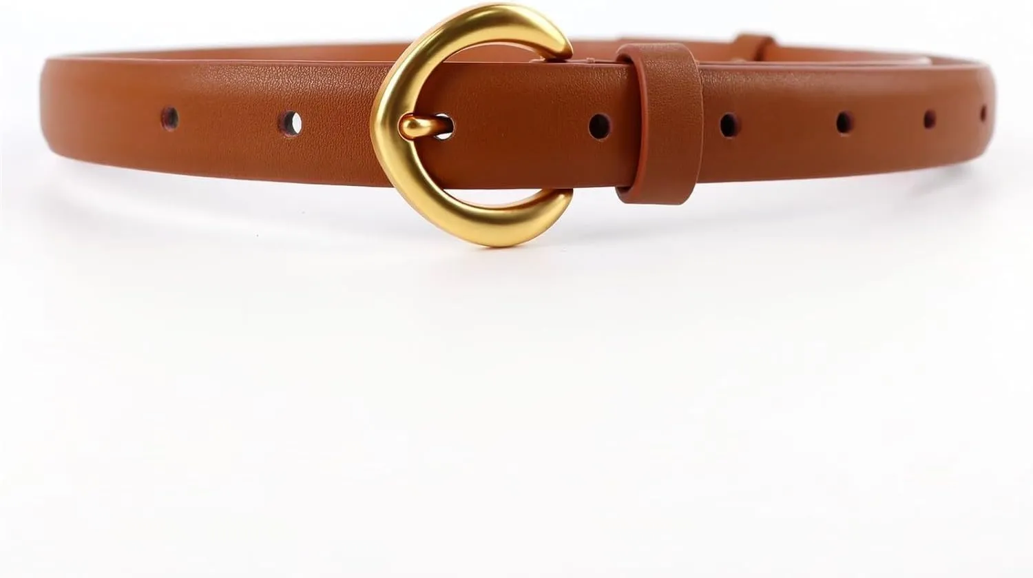 Waist Belt Women's Waist Belts Genuine Leather Belts Gold Needle Button Retro Versatile Fashion Jeans Beltt