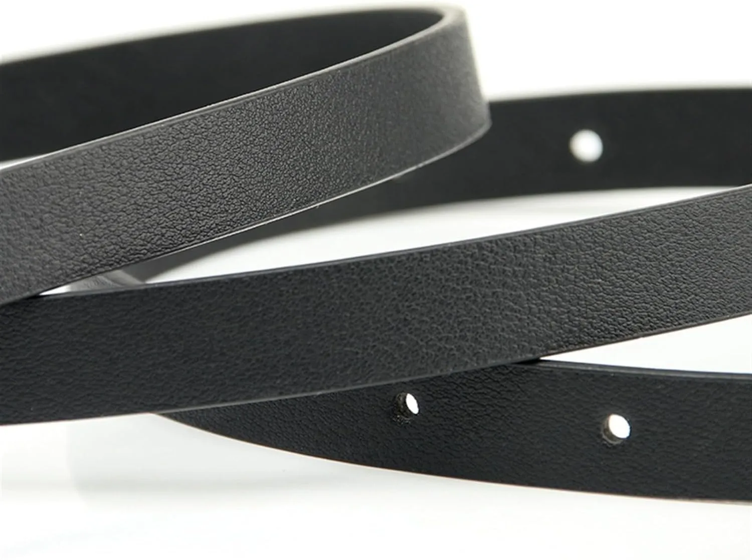 Waist Belt Women's Waist Belts Oval Button Simple And Versatile Leather Alloy Buckle Dress Thin Decoration