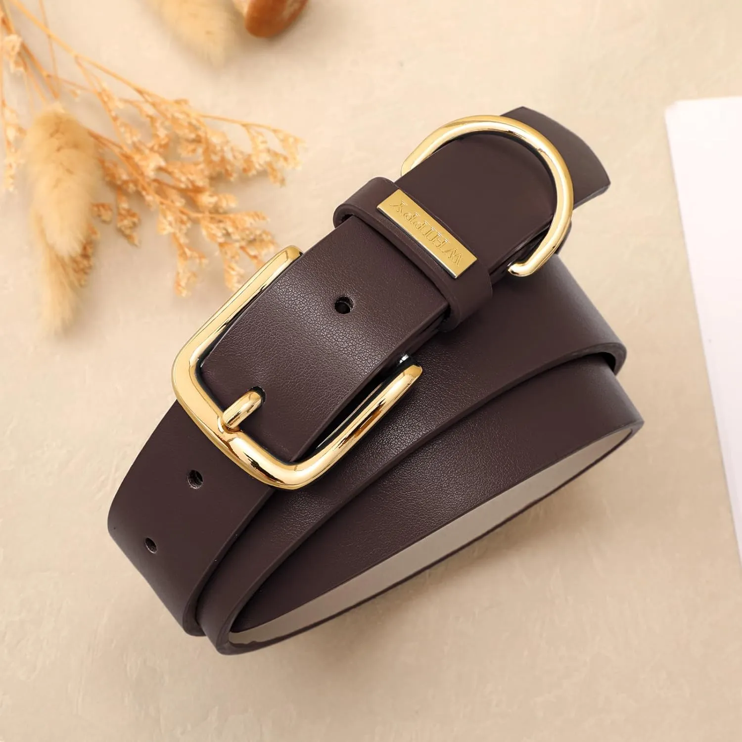 WHIPPY Women Leather Belt Fashion Ladies Waist Belt with Gold Buckle Casual Leather Belt for Jeans Pants Dresses
