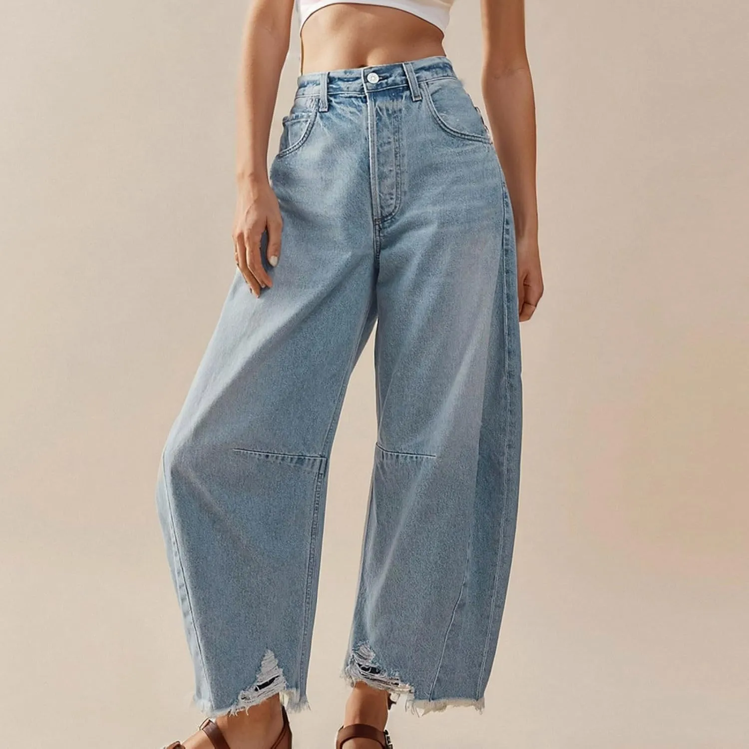 Womens Classic High Waisted Skinny Stretch Butt Lifting Jeans Slim Fit Denim Pants Mid Rise Stretch Straight Leg Jeans