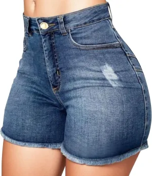 Womens Denim Shorts High Waisted Stretchy Casual Jeans Shorts 2025 Summer Loose Fit Retro Hot Shorts Pockets
