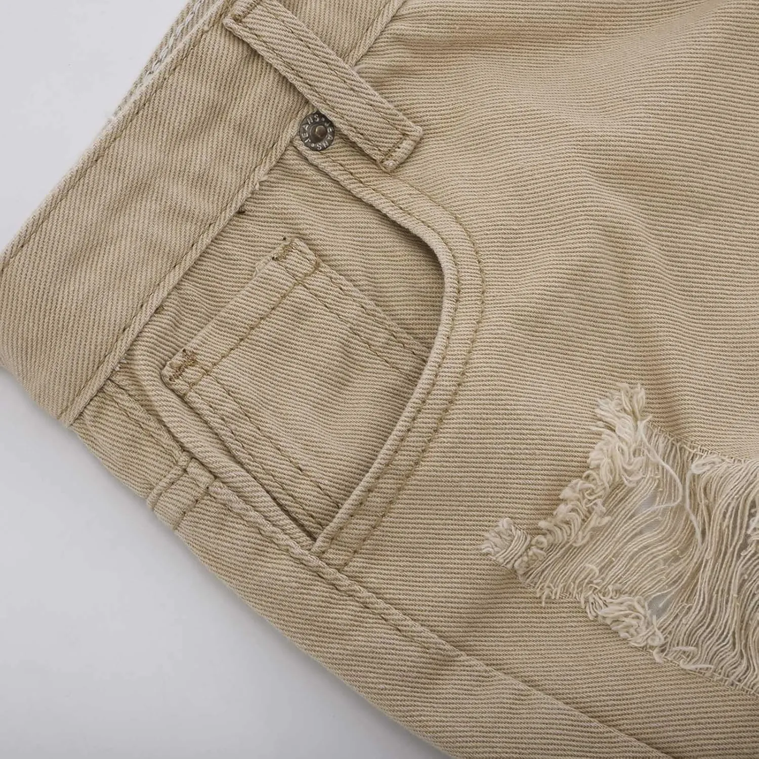 Womens Jean Shorts Denim Shorts Cargo Jeans Summer Casual and Comfy Khaki Jean Shorts Trendy Stretchy Jean Shorts
