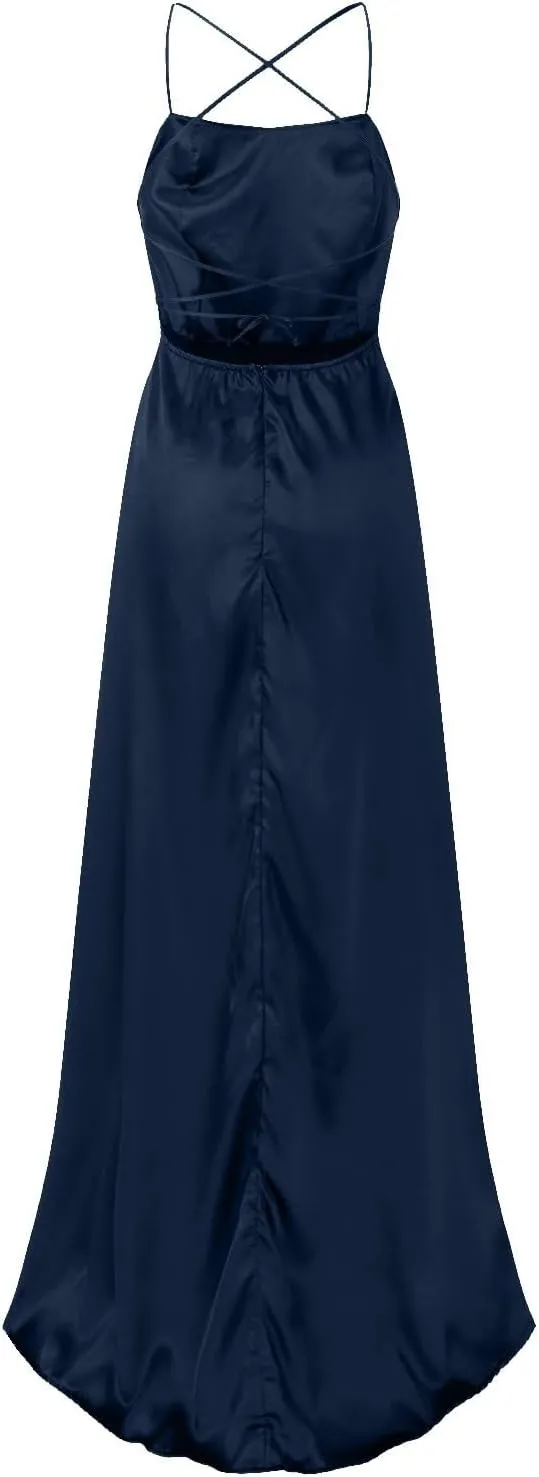 Womens Long Prom Dresses for Teens with Pockets Spaghetti Straps Formal Party Evening Gowns 2025 Prom Dress