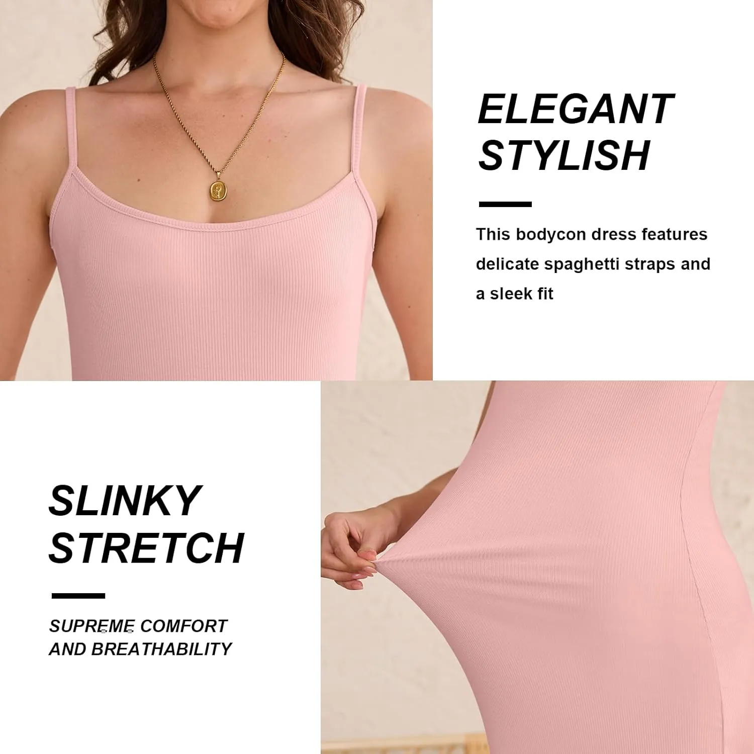 Women's Ribbed Spaghetti Strap Maternity Dress Elegant Slip Sleeveless Bodycon Maxi Pregnancy Dresses
