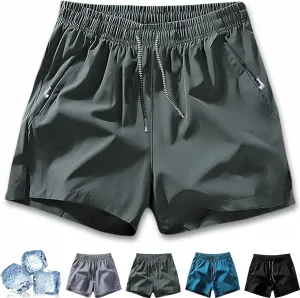 Yyclothing Mens Drawstring Shorts, Adjustable Elastic Lace-Up Gym Gym Solid Color Casual Athletic Quick Dry Shorts