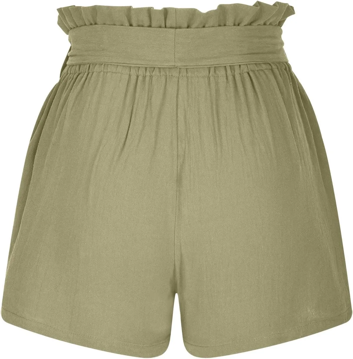 ZDRZK Work Shorts for Women High Waisted Tie Knot Front Trouser Shorts Trendy 2024 Fashion Business Summer Casual Shorts
