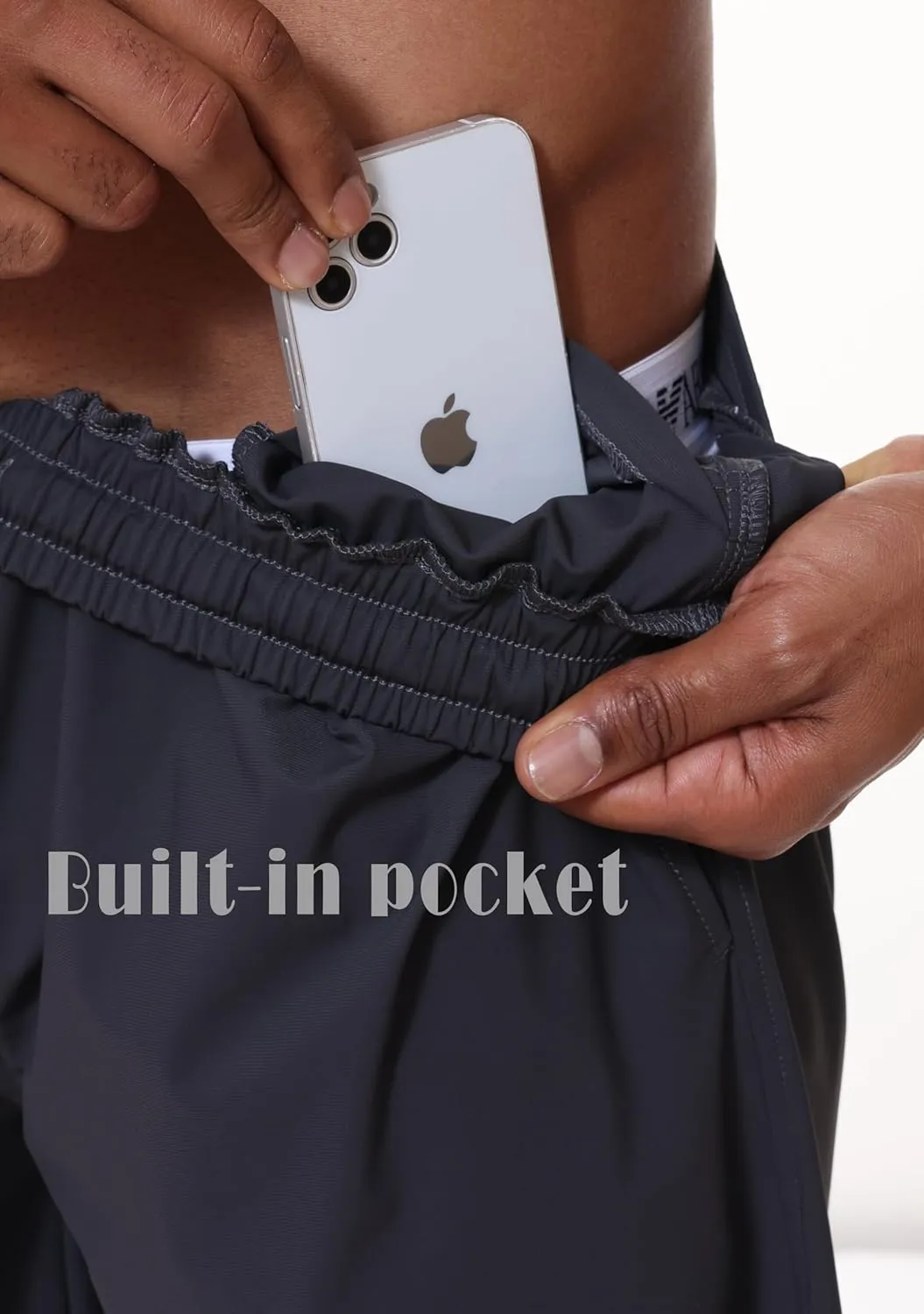 ZTN Gym Shorts Mens Athletic Workout Shorts Casual Quick Dry Running Exercise Shorts with Inner Pockets