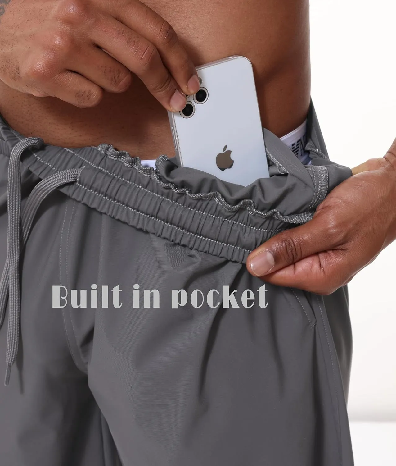 ZTN Gym Shorts Mens Athletic Workout Shorts Casual Quick Dry Running Exercise Shorts with Inner Pockets