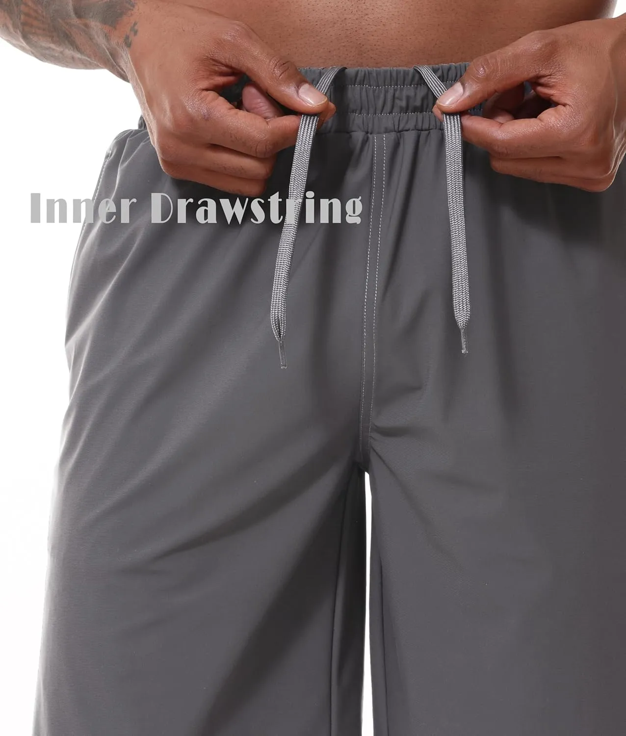 ZTN Gym Shorts Mens Athletic Workout Shorts Casual Quick Dry Running Exercise Shorts with Inner Pockets
