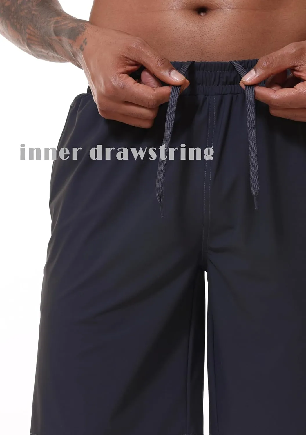 ZTN Gym Shorts Mens Athletic Workout Shorts Casual Quick Dry Running Exercise Shorts with Inner Pockets