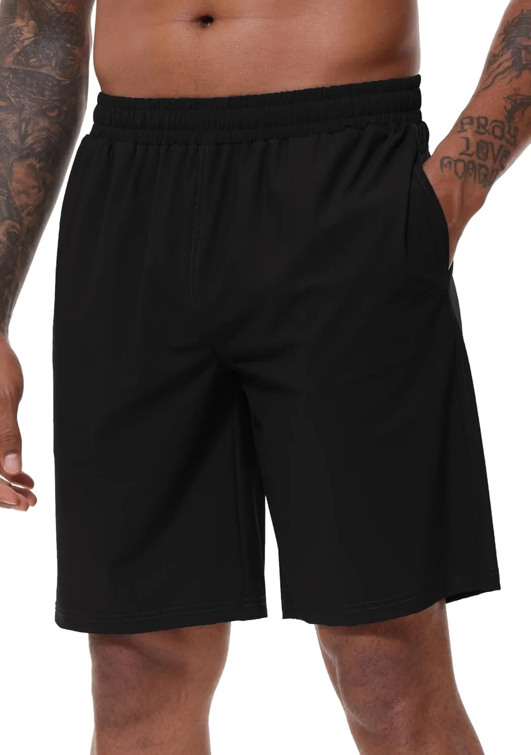 ZTN Gym Shorts Mens Athletic Workout Shorts Casual Quick Dry Running Exercise Shorts with Inner Pockets